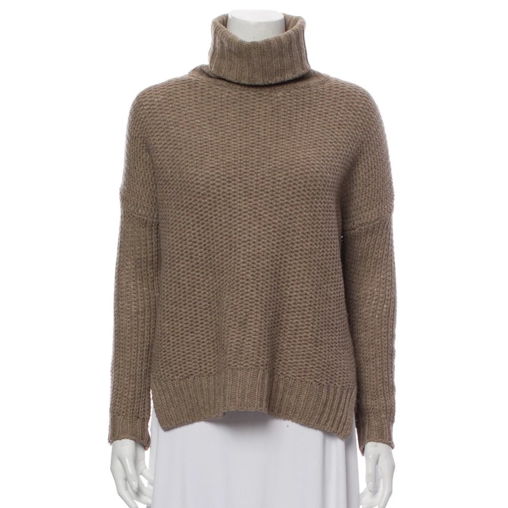 Tan Vince turtleneck sweater size XS